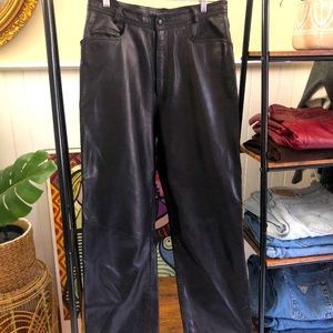 VINTAGE Danier genuine leather pants